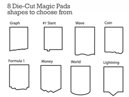 Adhesive Pads Die Cut Shapes